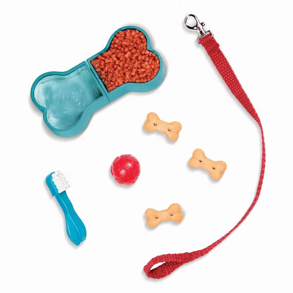 Our Generation Hop In Dog Carrier & Pet Plush Puppy for 18" Dolls: Doll Accessories with Leash & Collar Set