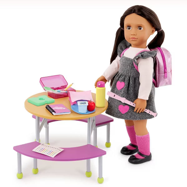 Our Generation Ready for School Backpack & Supplies Accessory Set for 18" Dolls