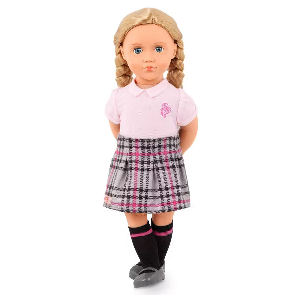 Our Generation Hally with Storybook & Accessories 18" Posable School Doll
