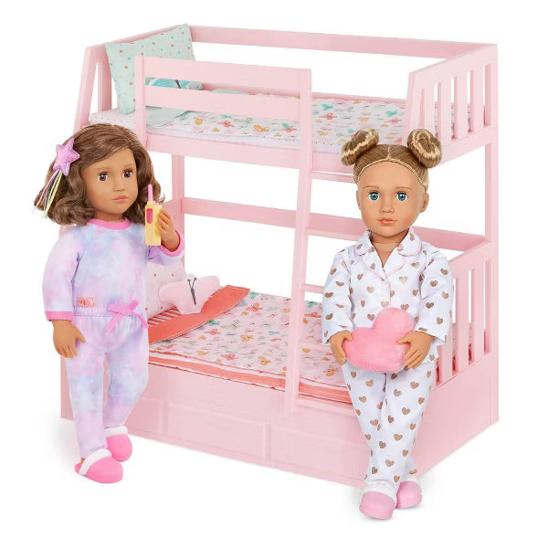 Our Generation Serenity with Heart Polka Dot Pajama Outfit 18" Slumber Party Doll